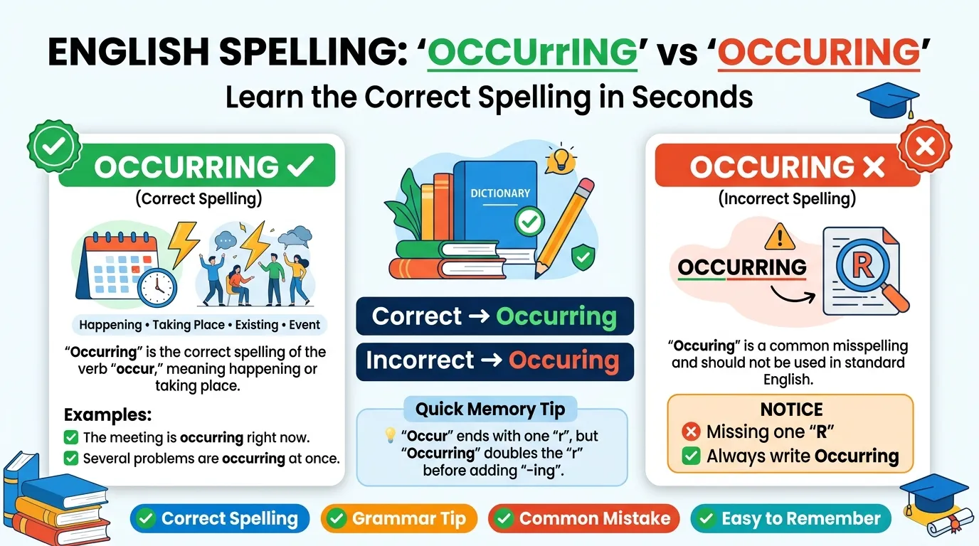 Occurring vs Occuring