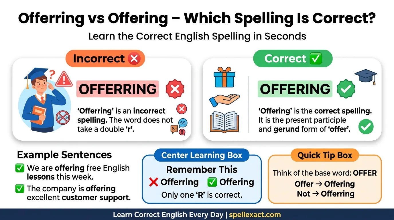 Offerring vs Offering