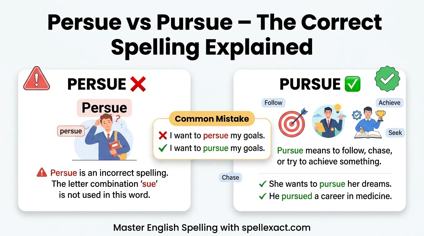 Persue vs Pursue