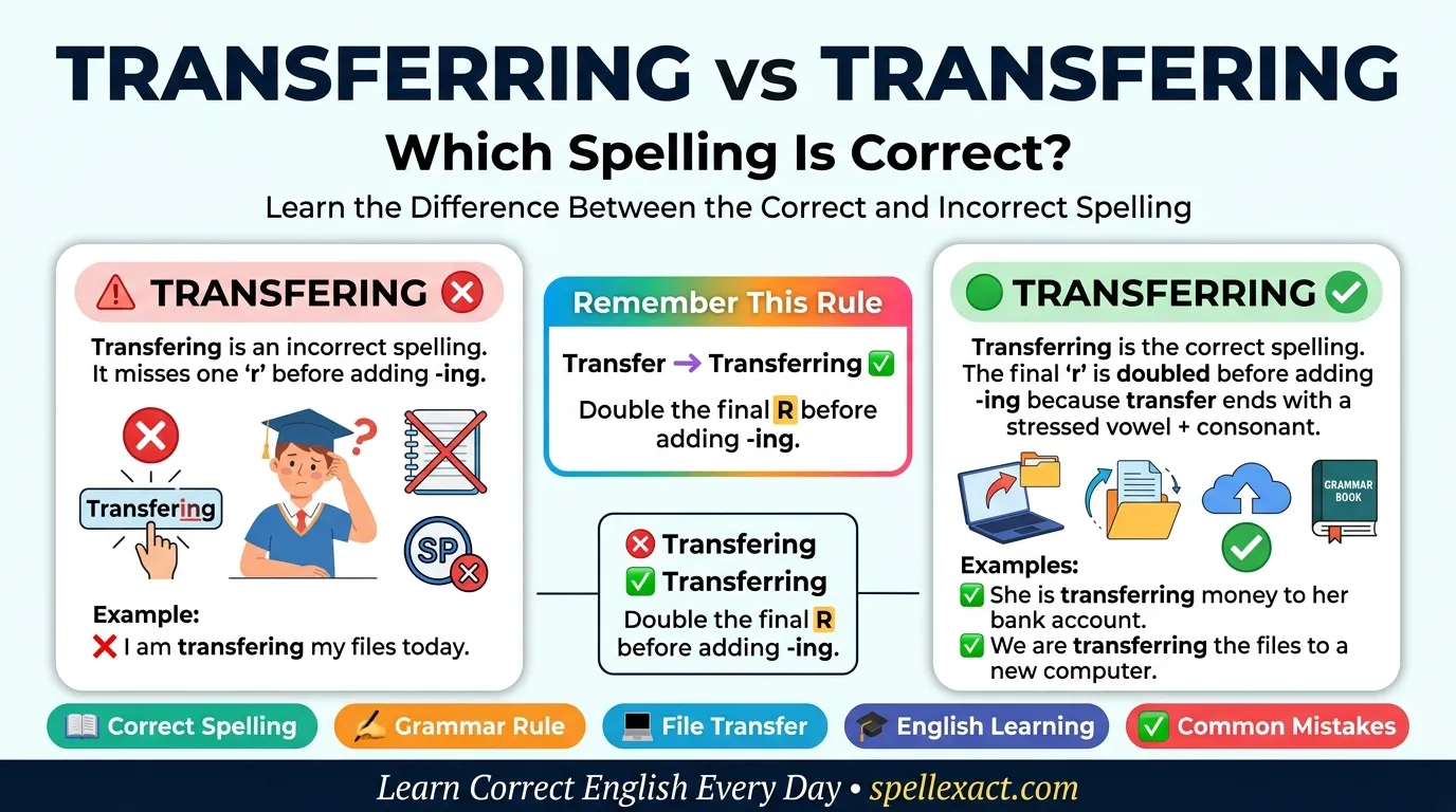 Transferring vs Transfering