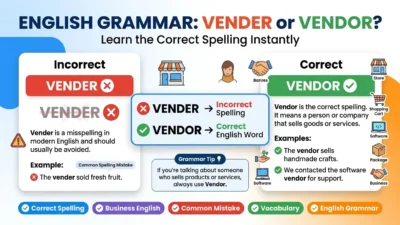 Vender vs Vendor
