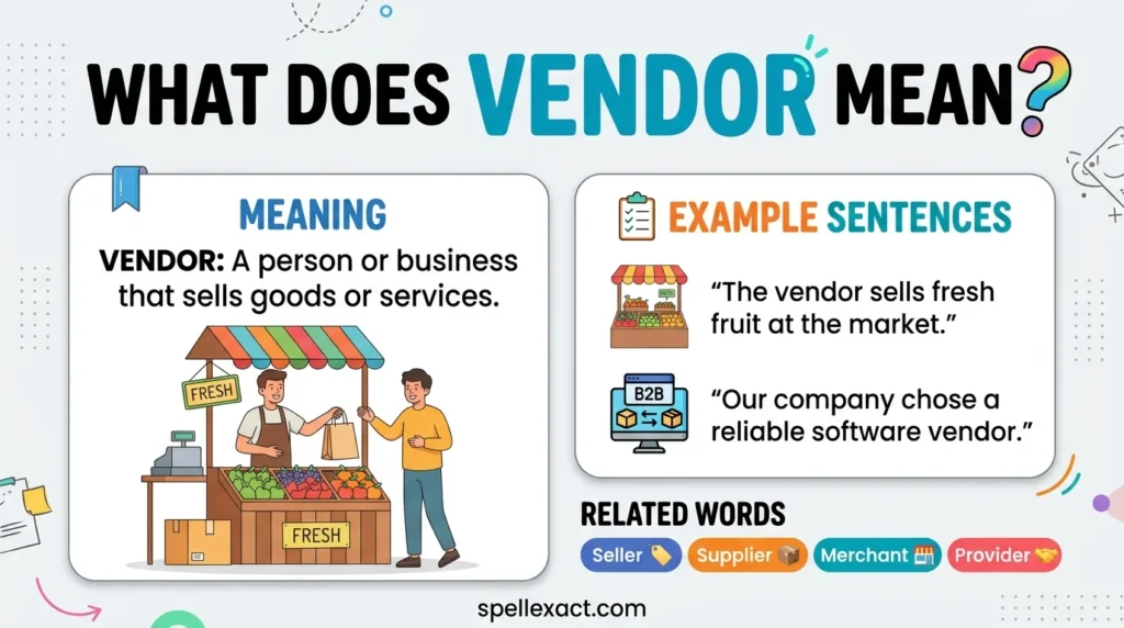 What Does Vendor Mean?