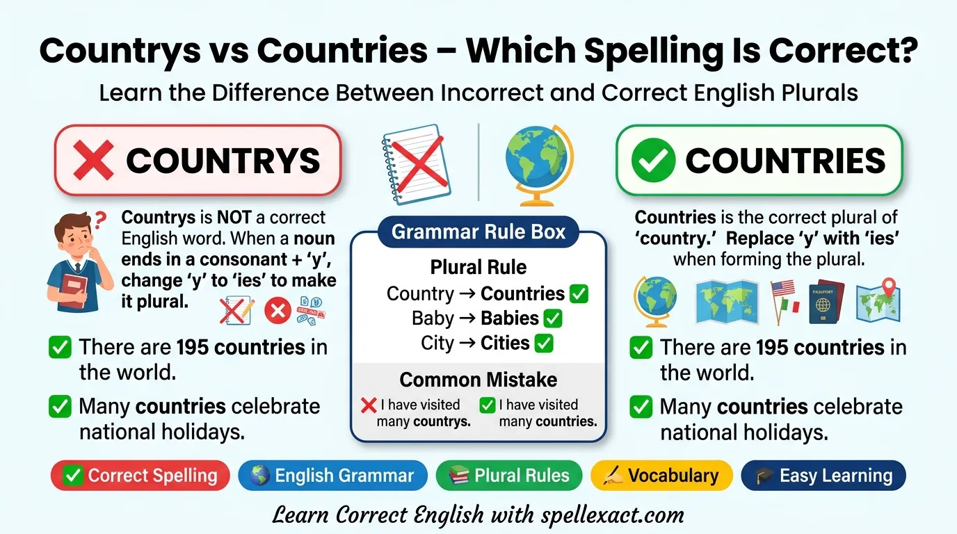 Countrys vs Countries