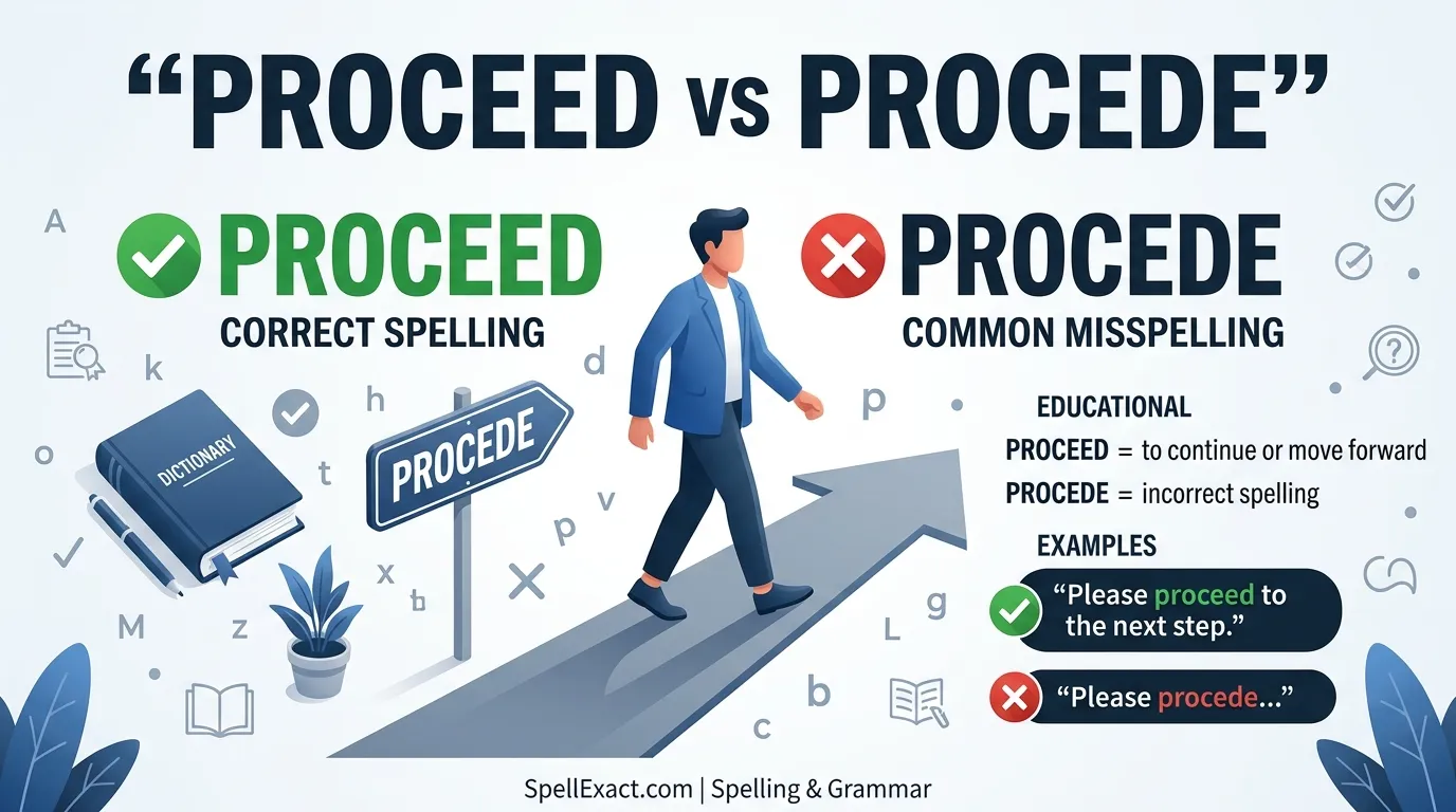 Proceed vs Procede