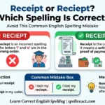 Receipt or Reciept