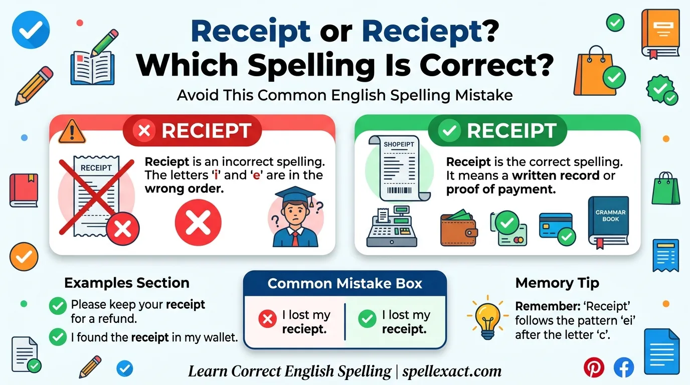 Receipt or Reciept