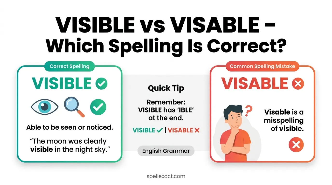 Visible or Visable