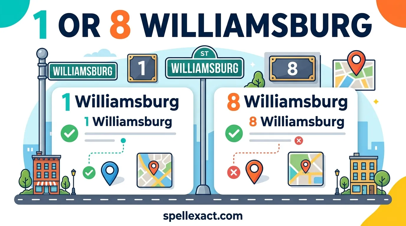 1 or 8 Williamsburg