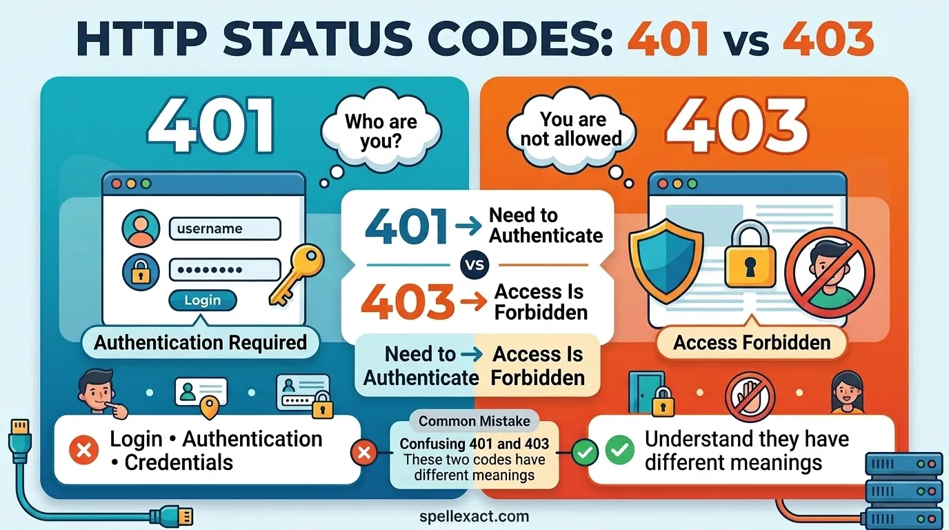 401 vs 403