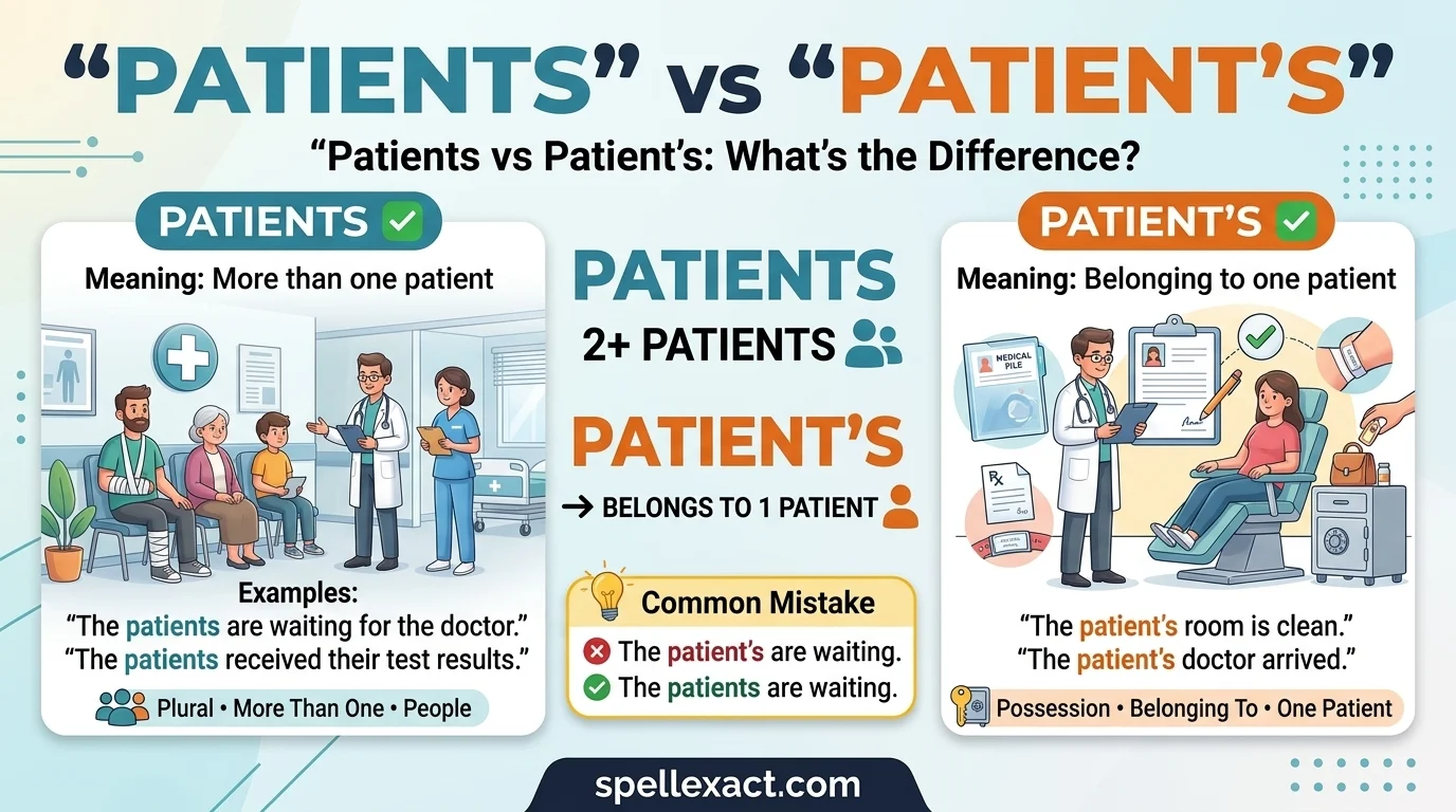 Patients vs Patient’s
