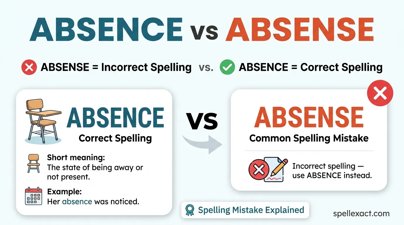 Absence vs Absense