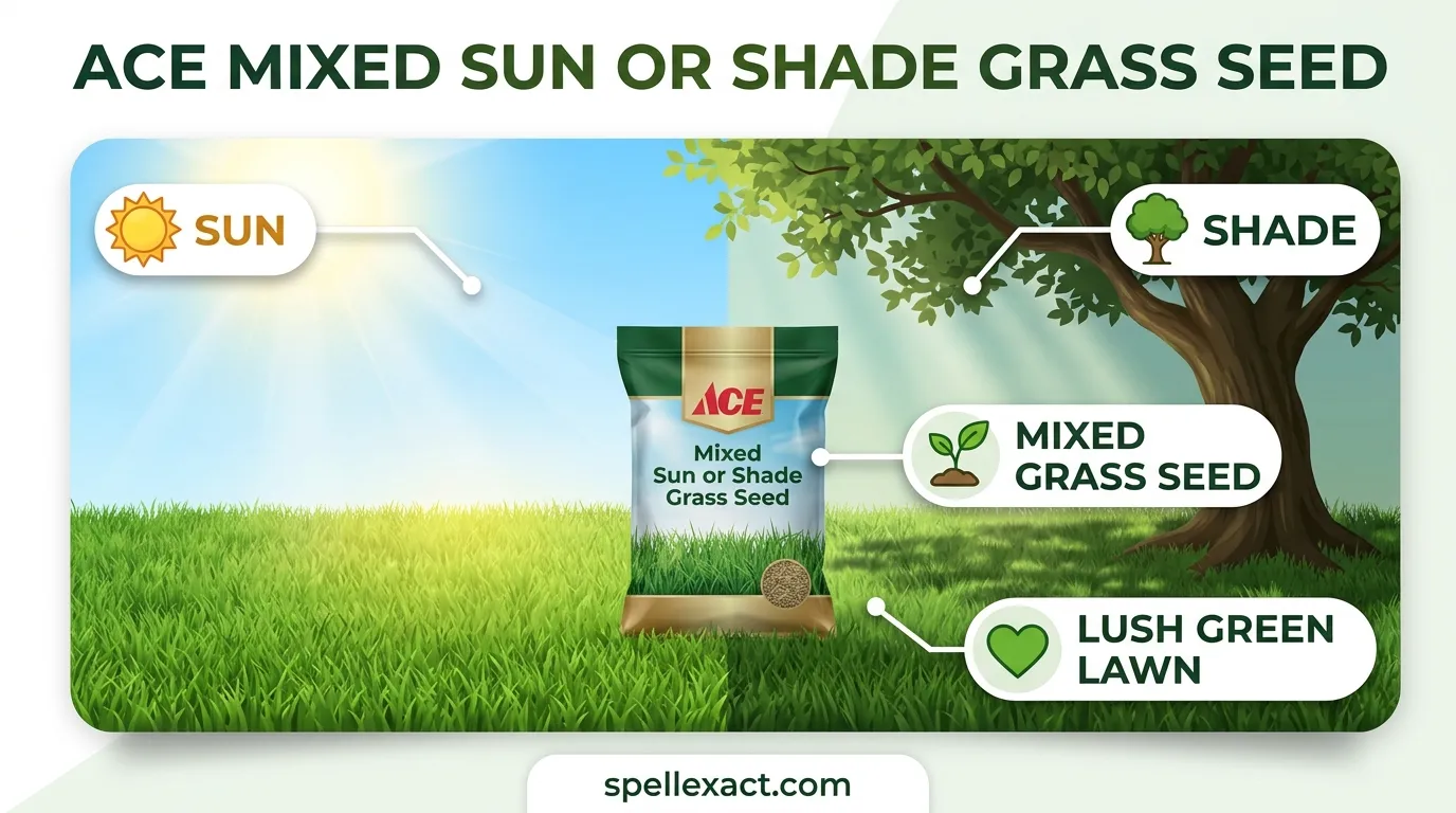 Ace Mixed Sun or Shade Grass Seed