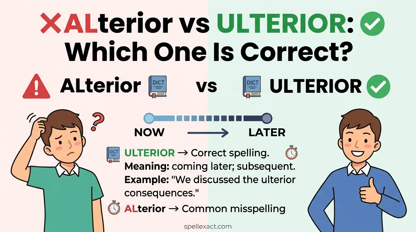 Alterior vs Ulterior
