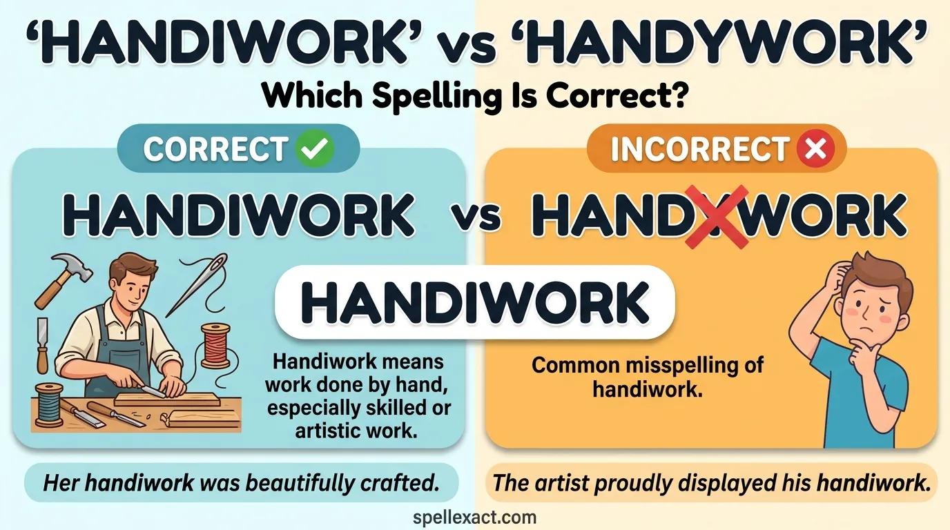Handiwork vs Handywork
