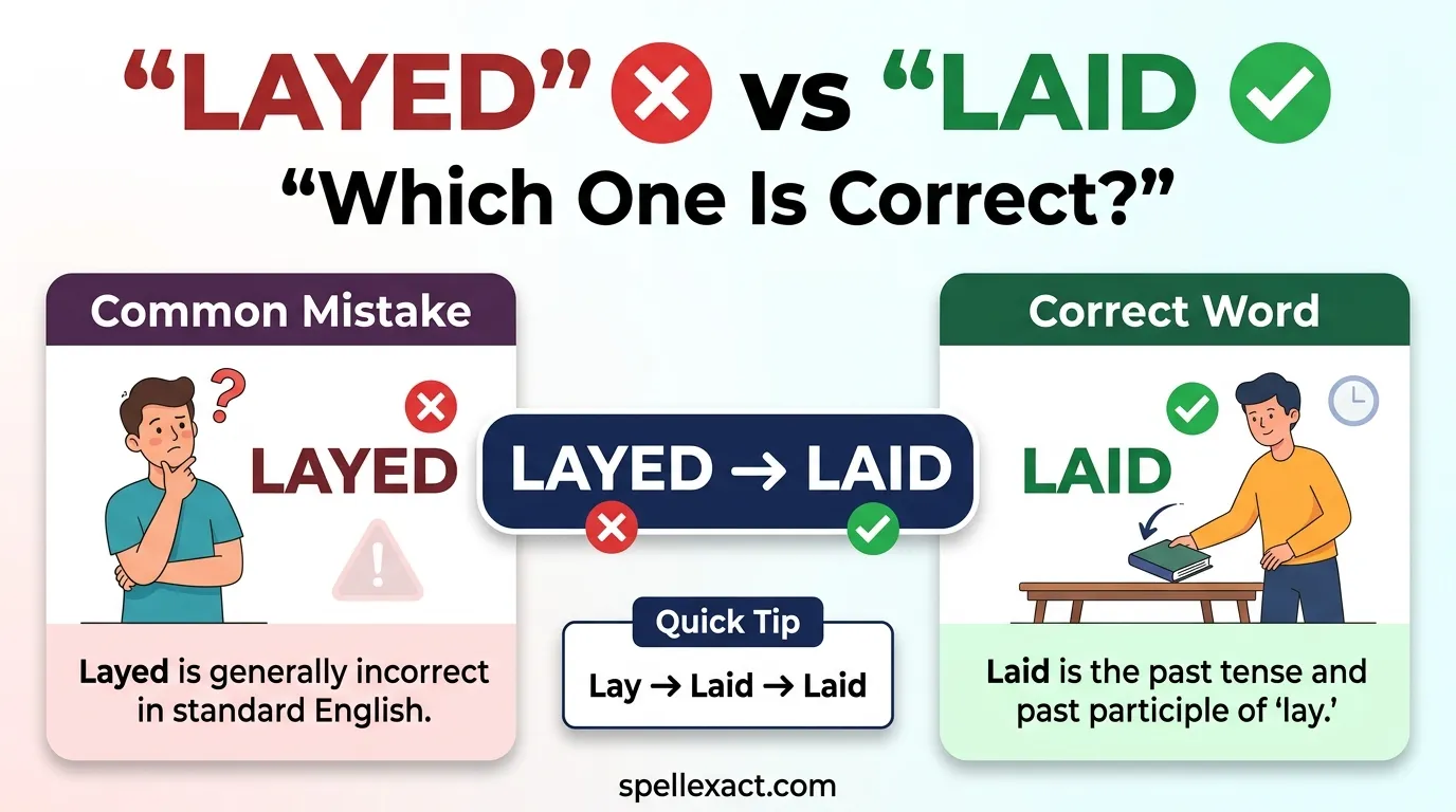 Layed vs Laid