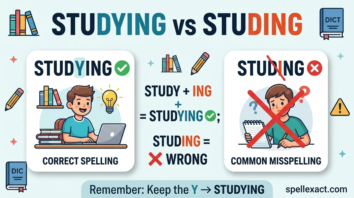 Studying vs Studing