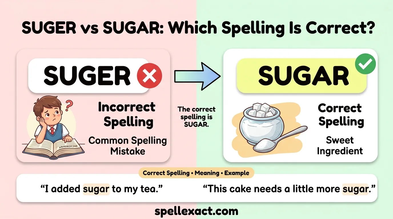 Suger vs Sugar