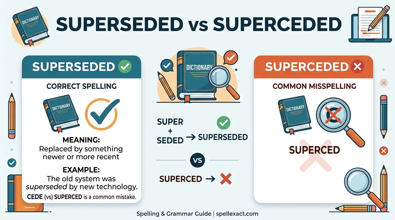 Superseded vs Superceded