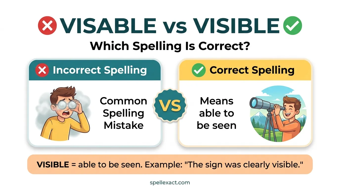 Visable vs Visible