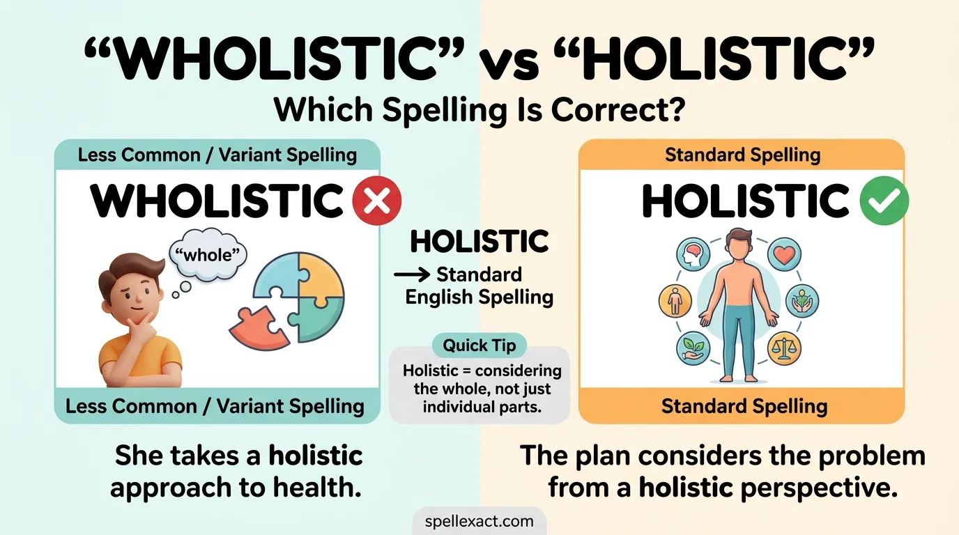 Wholistic vs Holistic