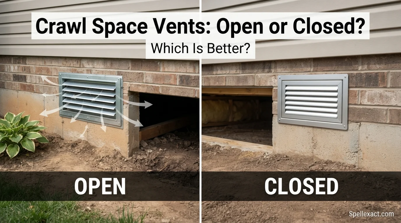 Crawl Space Vents Open or Closed