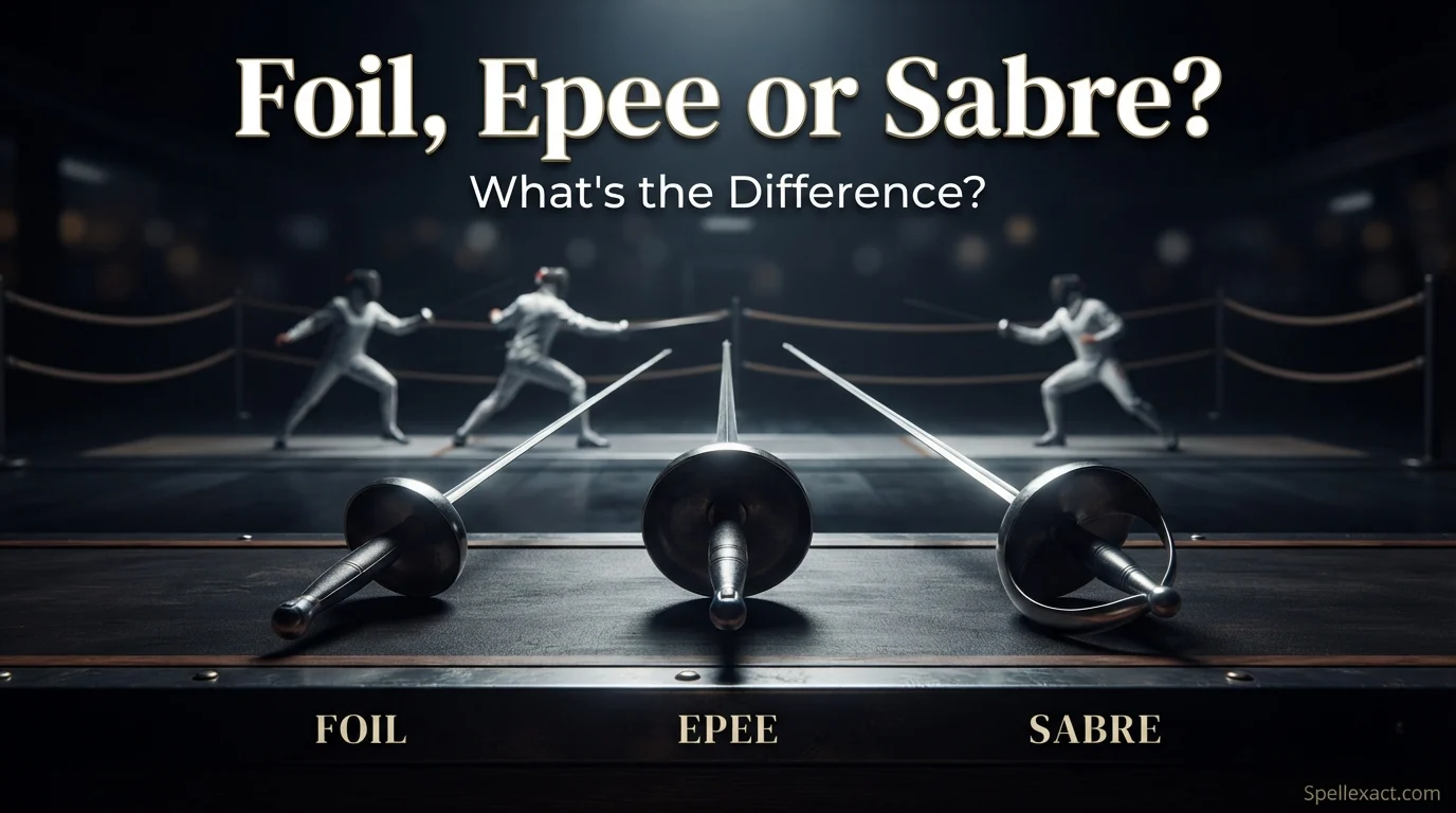 Foil, Epee or Sabre