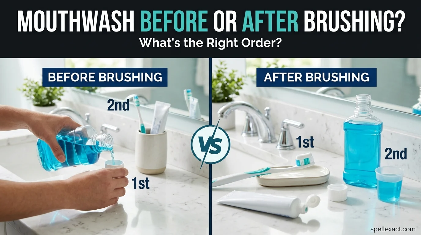 Mouthwash Before or After Brushing