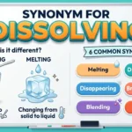 Synonyms for Dissolving