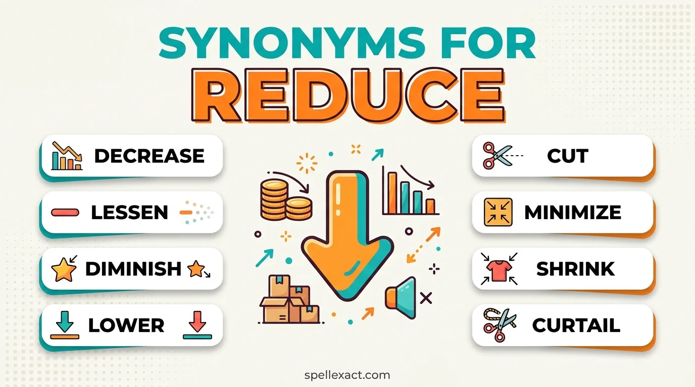 Synonyms for Reduce